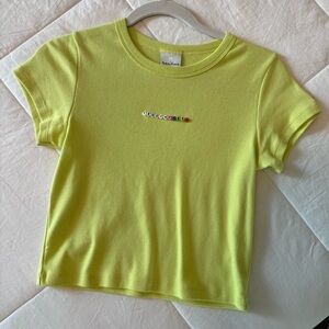 teddy fresh woman’s green crop-top